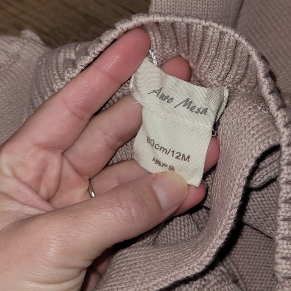 Auro Mesa Crochet Mauve Romper Size 12 Months - Picture 4 of 5